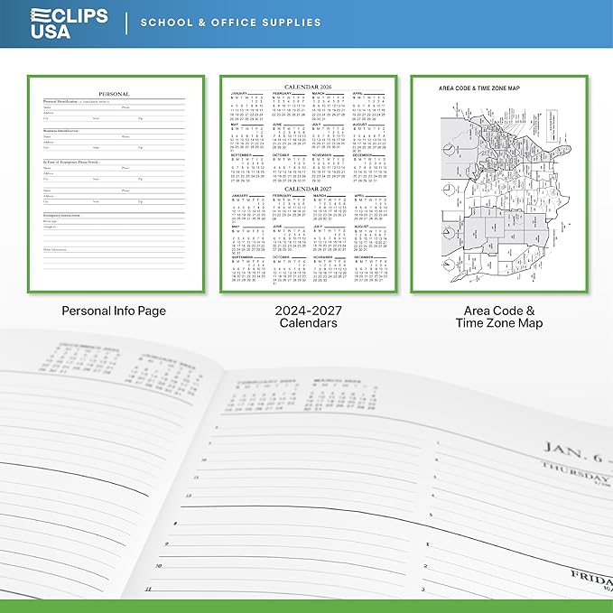 Weekly Planner 2025, Planner, 2025 Weekly Planner, 2025 Planner Weekly And Monthly, 8” x 10”, Weekly Pages, 6 Black 3 Brown 3 Burgundy, (12 Pack, 8 X 10)