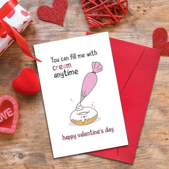 Ogeby Naughty Valentines Day Card Gifts for Him Her