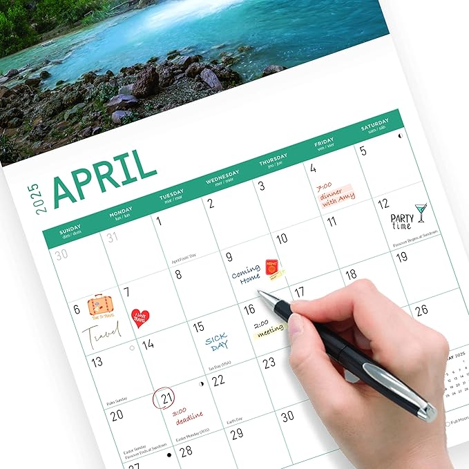 2025 Grand Canyon Monthly Wall Calendar by Bright Day, 12 x 12 Inch National Park Scenic Photography