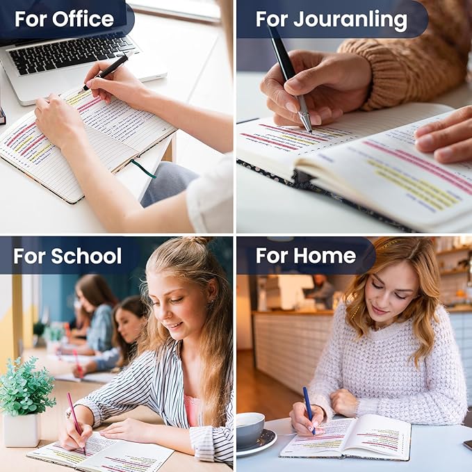 Lined Journal Notebook for Women & Men, Hardcover Leather Journal for writing, A5 College Ruled Notebook for Work & Note Taking, Perfect for Office School Home Supplies, 160 Pages, Patchwork Floral