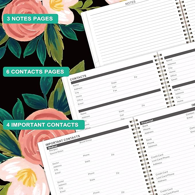 2025-2026 Monthly Planner/Calendar - JAN 2025 - DEC 2026, 2 Year Monthly Planner 2025-2026, Monthly Planner 2025-2026 with Two-Side Pocket, 9'' x 11'', Monthly Tabs, Sturdy Binding