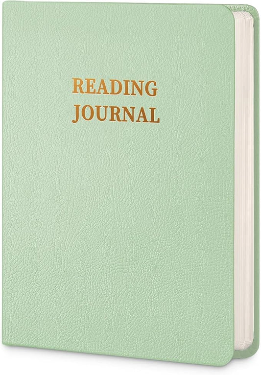 Reading Journal Book Lovers Gifts Hardcover Leather Readers Log Track Reading with 121 Book Reviews