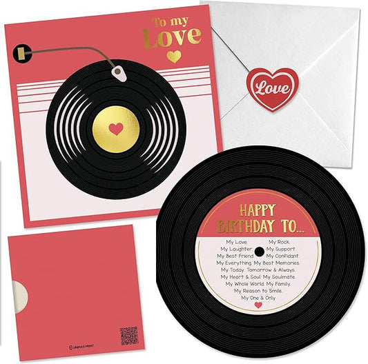 Romantic Birthday Card for Him, Husband or Wife, Love Gifts for Boyfriend Girlfriend, Birthday Gift Ideas, Sweetest Happy Birthday Card for Partner, Valentine's Day Card, Anniversary My One & Only