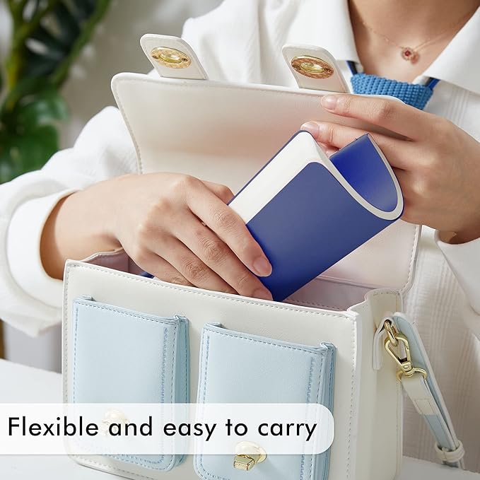 8 Pack Soft Cover Journal Bulk, Feela Notebooks College Ruled for Work, Lined Travel Journal for Women Men, Note Taking Notebook School Supplies Business Writing, 8.2” x 5.5”, A5, Navy