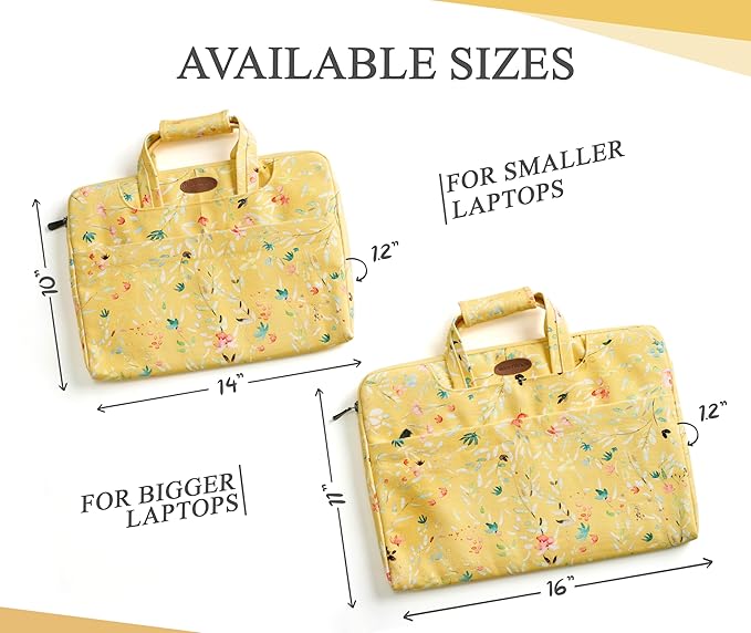 Maison d'Hermine Laptop Bag upto 15.6 inch Stain and water repellent Cotton canvas - Colmar