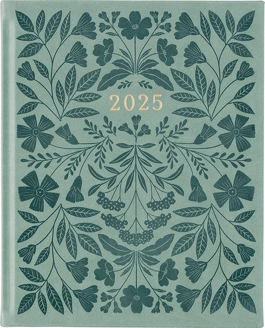 Eccolo 2025 Large Agenda Planner, 12 Month, Yearly, Monthly & Weekly Pages, Habit & Gratitude Tracker (Hardcover - 8 x 10")