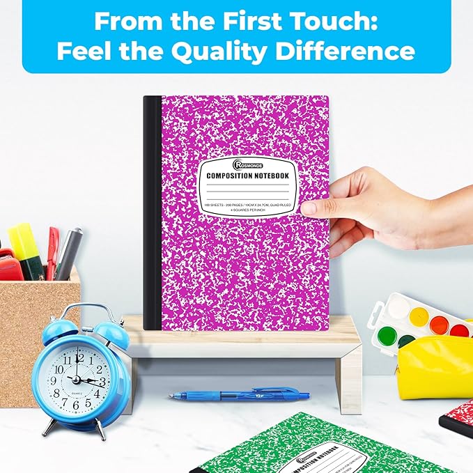 2000 Pack (Pallet) Composition Notebook Bulk, Graph Ruled, Full Pallet of Notebooks, 200 Pages (100 Sheets), 9-3/4 x 7-1/2, Bulk Notebooks for School, Bulk Office Notebooks, 4-7 Days Transit