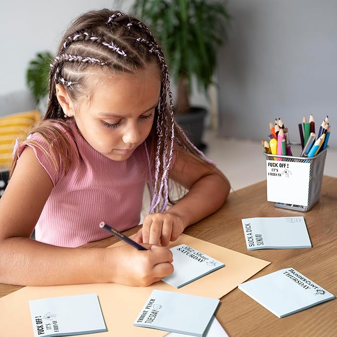 21 Pack Funny Daily Sticky Notes - Swear Word Sarcastic Sayings Self Sticky Notepads Humorous Describing Mentality Writing Memo Pads Page Marker for Adults Coworker Gift Office Supplies