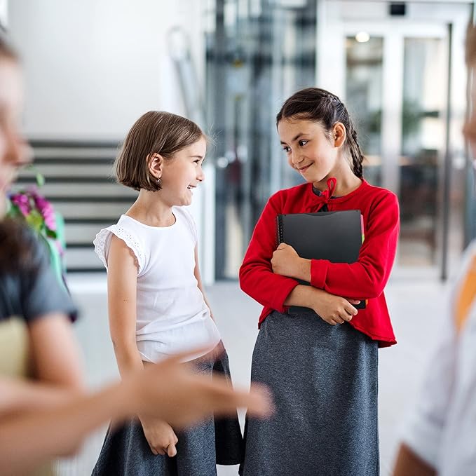 Samsill 10 Pocket Poly Project Organizer with 5 Dividers, File Folders Letter Size, Customizable Front Cover, Inner Zipper Pouch, Erasable Write-On Tabs in Fashion Colors, Plastic Folders with Pockets