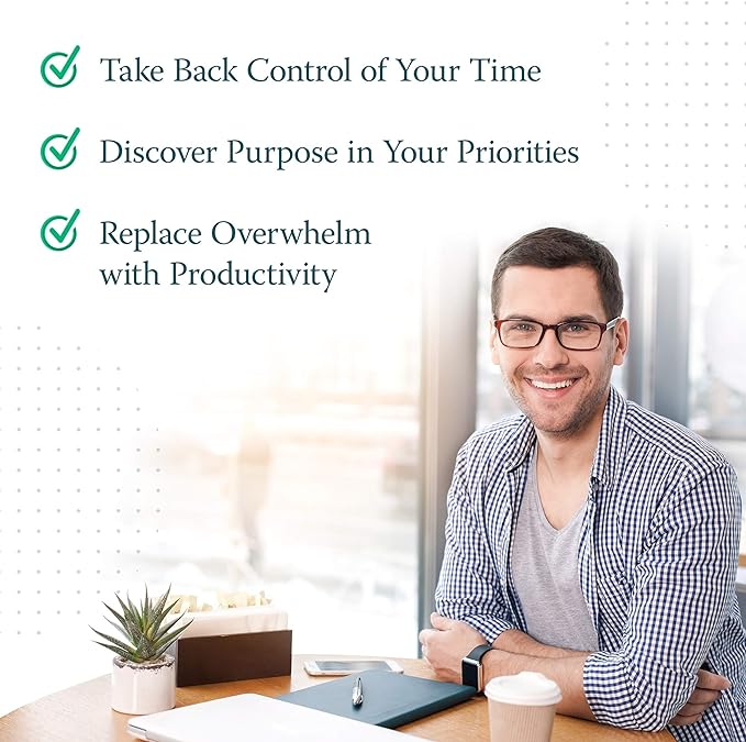 Roterunner Softcover Purpose Planner Notebook B5 7.5 x 9.8 Undated Daily Planner 2024-2025 Daily Weekly and Monthly Productivity Planner Life Planner ADHD Planner for Adults Self Care Journal