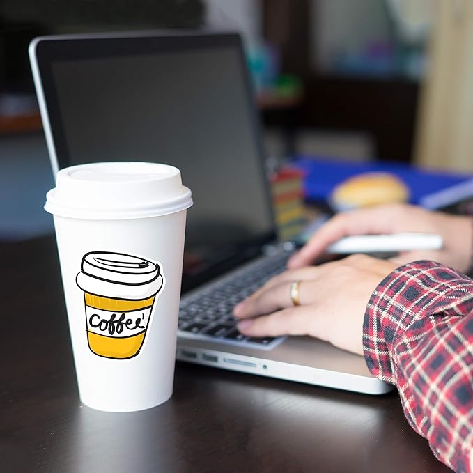 Printable Vinyl - Sticker Paper for Inkjet Printer (50 Sheets, 8.5" x 11", Anti Jam) - Glossy Printable Sticker Paper - Inkjet Printable Waterproof Sticker Paper - Make Labels and Decal