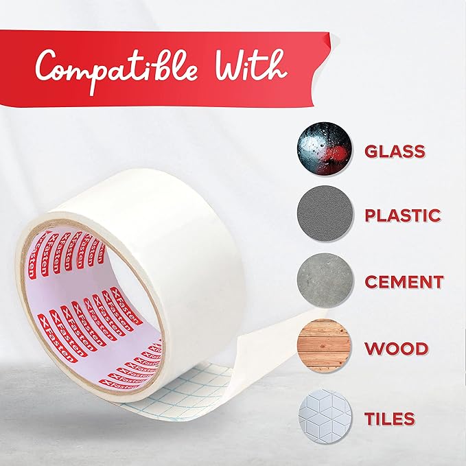 XFasten Dry Erase Tape White 2-Inch x 30-Feet Zero Smudging Ghosting-Free Whiteboard Tape, Reusable Dry Erase Labels for Storage Bins, Sentence Strips for Teachers