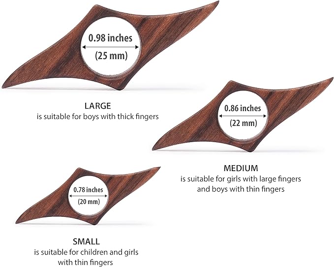 TILISMA Wooden Book Page Holder - Handmade Walnut Thumb Book Accessories - Reading Gadget to Read in Bed - Gifts for Book Lovers, Avid Readers, Bookworms, Librarians - Bookmark (Small)