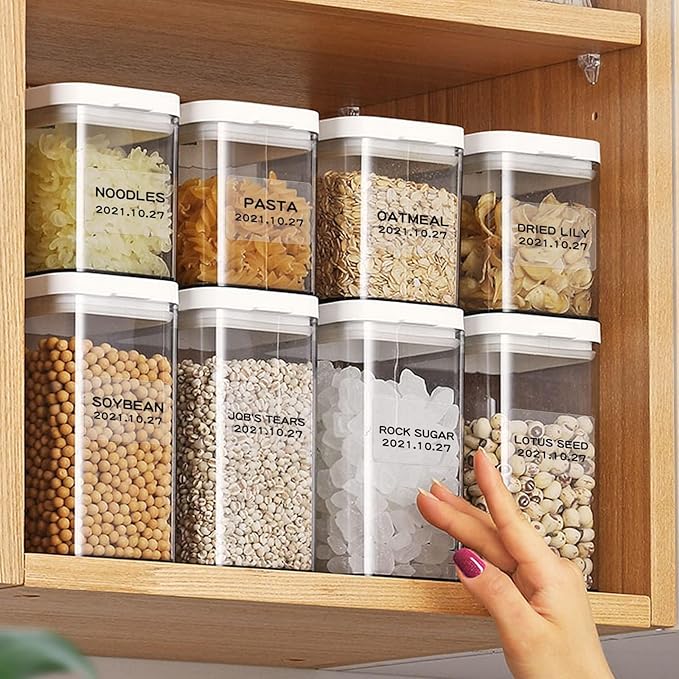 NIIMBOT Label Maker Tape, 1.57" x 1.18" (40×30 mm) Printer Sticker Paper with Self-Adhesive for B1/B21/B3S/K3 Label Maker,1 Roll of 230 (Clear)