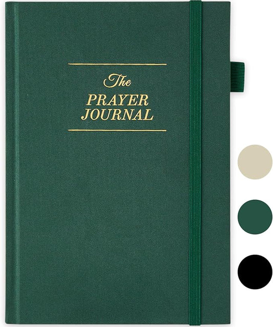 JUBTIC Prayer Journal for Woman, Christian Planner, Bible Journal with Verse, 60 Weeks Scripture, Faith & Devotional Journal, Bible Study Notebooks for Note Taking, Christian Gifts (Dark Green)