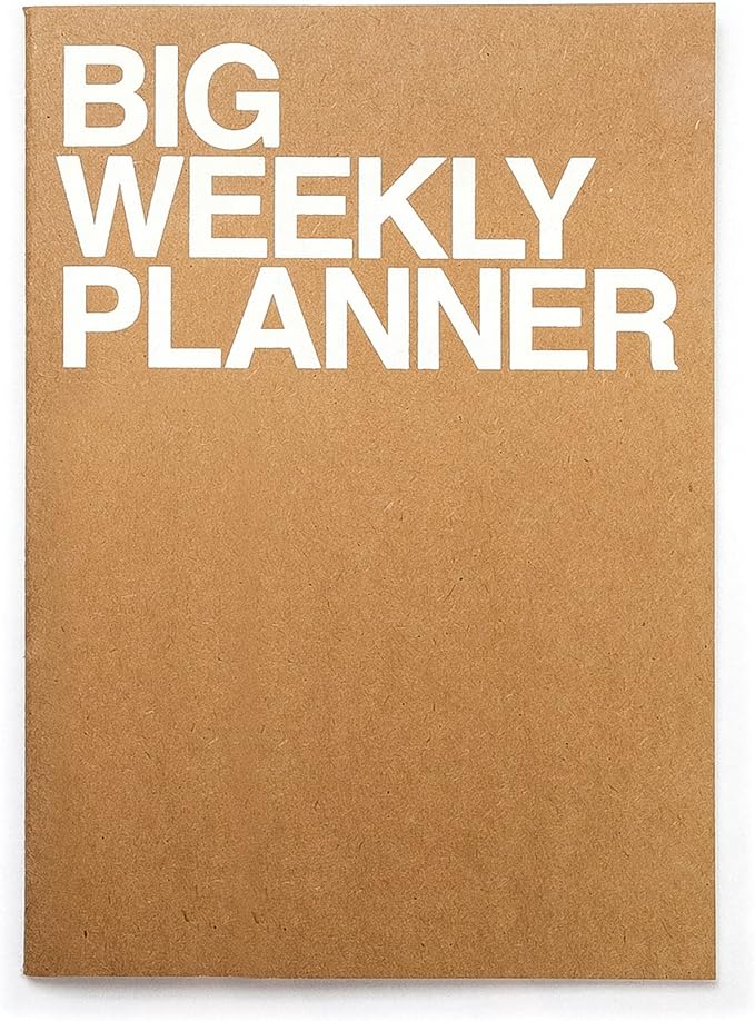JSTORY Big Personal Wide Spaces Weekly Planner 28 Sheets Kraft