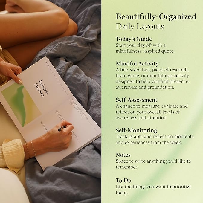 Switch Research Mindful Planner (Awareness) - Evidence-Based Life Organizer - 31-Day Goal Planner to Develop Presence & Mindful Awareness - Daily Planner With Prompts