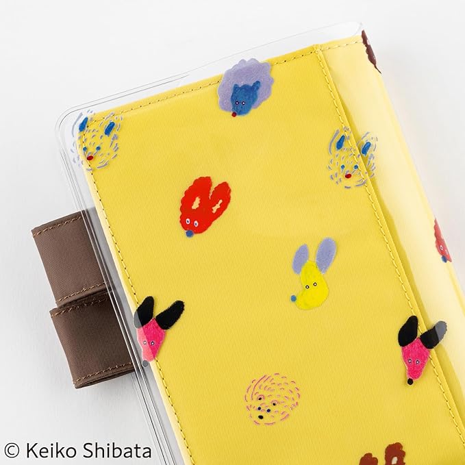 Hobonichi Techo Accessories Keiko Shibata: Cover on Cover [A6/for double covering] Dog Ears Fluttering in the Wind