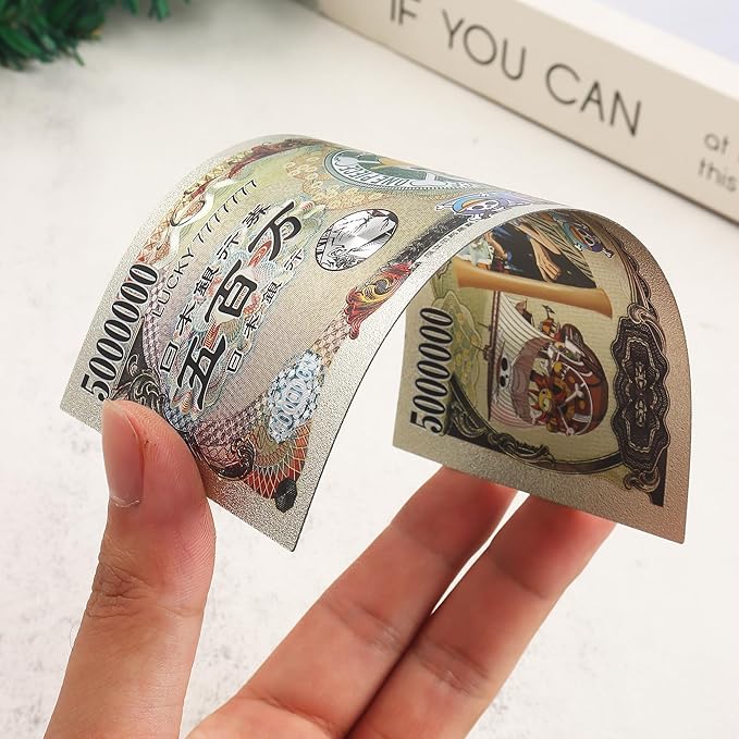 Silver Japanese Anime ONE Piece Edition Bookmarks, Collectibles, banknotes and Gifts.