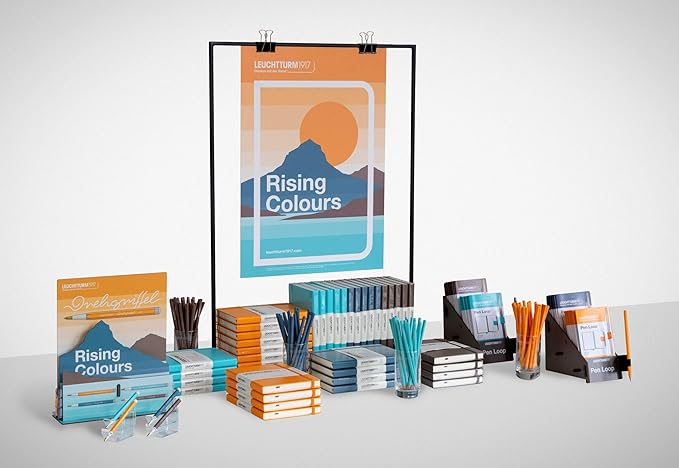 LEUCHTTURM1917 - Drehgriffel Writing Pen (Warm Earth) - Ballpoint Pen with Royal Blue Ink Included