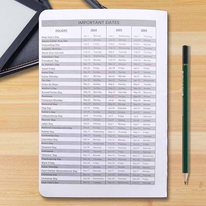 Cheneyboo Planner 2025 - January 2025- June 2026 Planner, Yearly Monthly Weekly Daily Planner 2025-2026, 18 Month Planner, Faux Leather Hardcover, 5.2"x7.5", Black