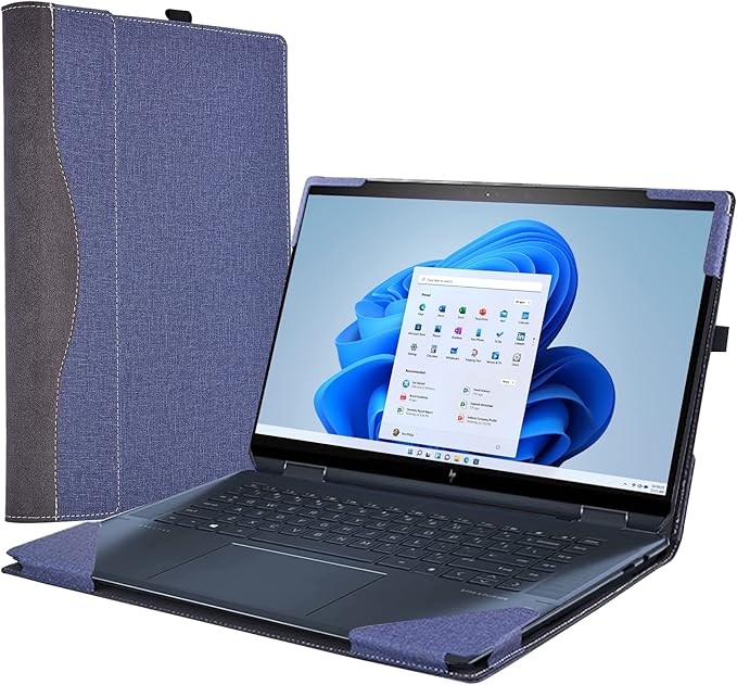 Laptop Sleeve for HP Spectre X360 16-f 16t-f 16-h/Laptops HP 15z-ef2000 Touch optional/15 The 200 Touch /15-dy5097nr/15-dy2096nr /Envy 15-bp 15-ds 15-dr Computer Sleeve Bag (15.6inch, Blue)