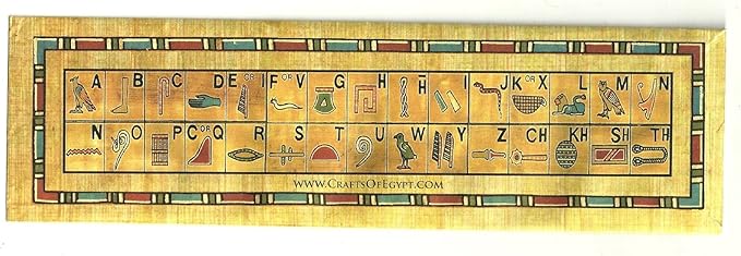 Egyptian Papyrus Paper Set of 10 Bookmarks Book Marks History Educational Set.