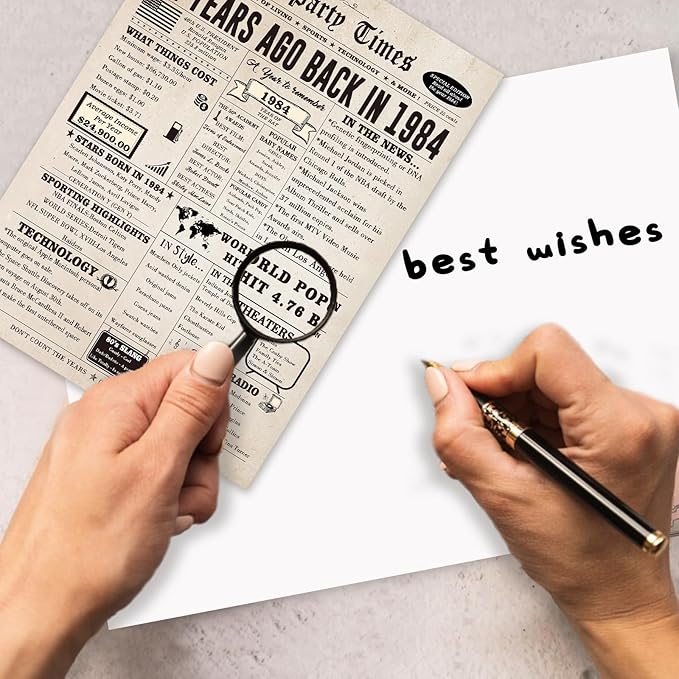 Happy 41st Birthday Card for Women Men, Funny 41 Year Old Birthday Gift Card for Husband Wife Him Her, Retro 41 Bday Decorations Ideas