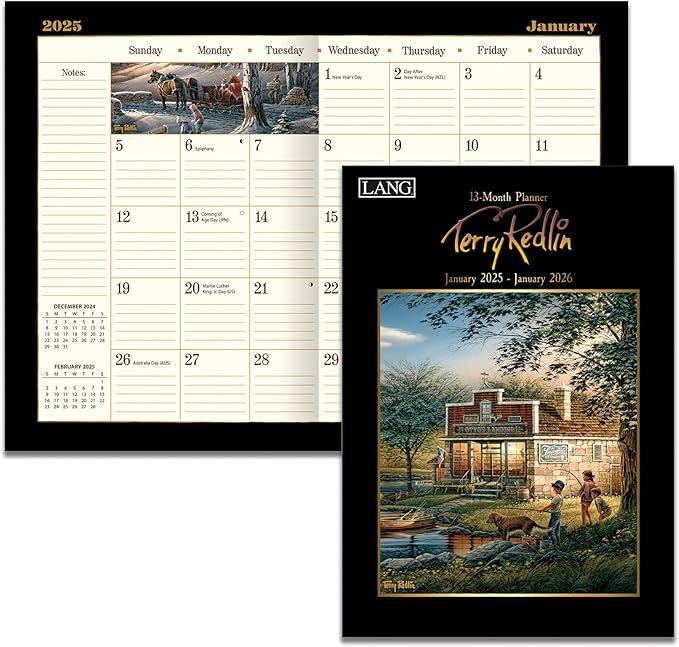LANG Terry Redlin 2025 Monthly Planner (25991012117)