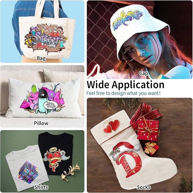 JOYCUT DTF Transfer Film - A4（8.3"×11.7"）30 Sheets Double-Sided Matte Finish, DTF Film for Sublimation and DTF Inkjet Printer, Direct to Film Transfer Paper for T-Shirts Textile