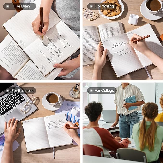 Tree of Life Journal for Women Journals for Writing 260 Lined Pages Hardcover Leather Journal Notebooks for Men, 5.7”x8.3”, Blue