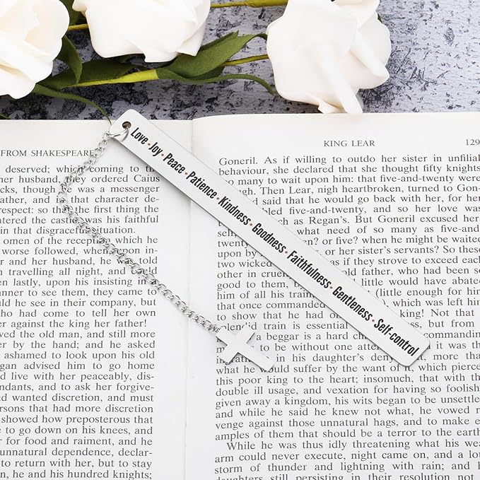Bible Verse White Elephant Gifts Christian Jesus Spiritual Gifts for Women Sister Baptism Confirmation Gifts for Teen Girls Boys Christian Bible Accessories Bookmark Gifts for Her Religious