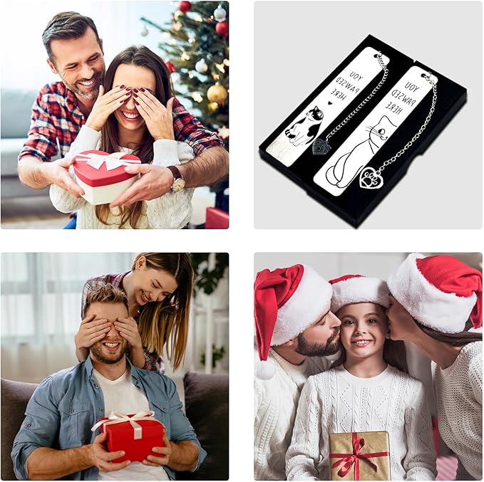 Cat Gifts for Women Men Funny Bookmarks Bulk Cat Bookmarks for Book Lovers Cat Lover Club Cute Metal Book Mark Set Birthday Gifts for Reader Coworker Friends Adults Cat Owner Lover Reading Accessories