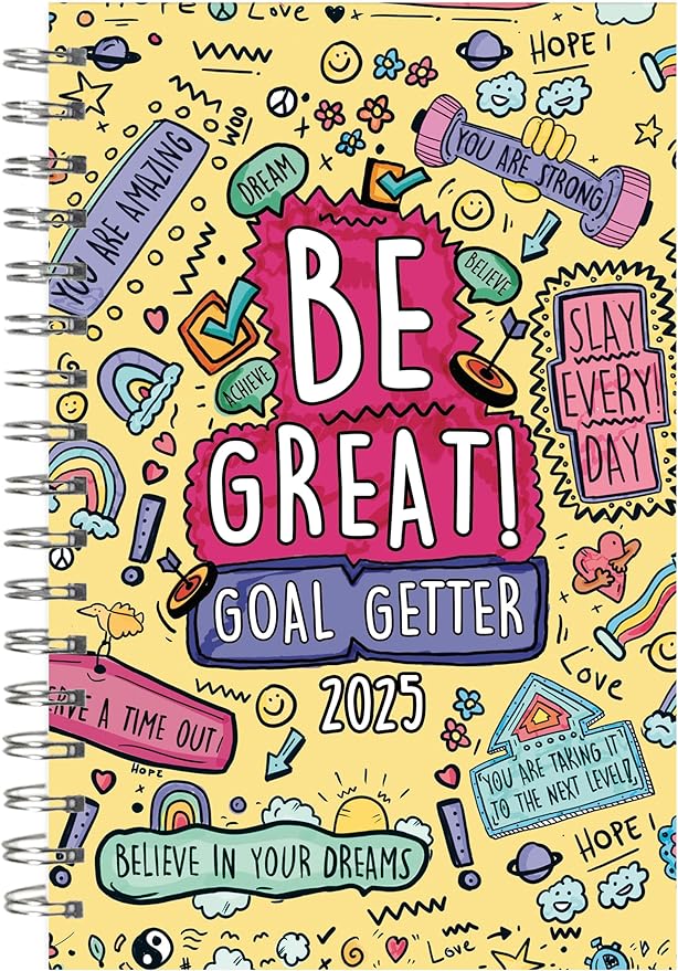 Goal Getter 2025 Weekly & Monthly Planner, 16-Month Lifestyle Planner: September 2024 - December 2025, 9" x 6" - Be Great