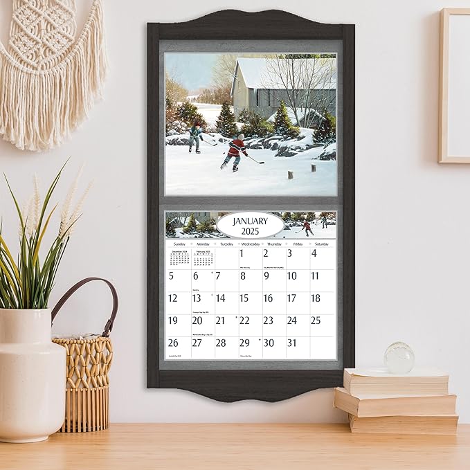 LANG Hockey Hockey Hockey 2025 Wall Calendar (25991001916)