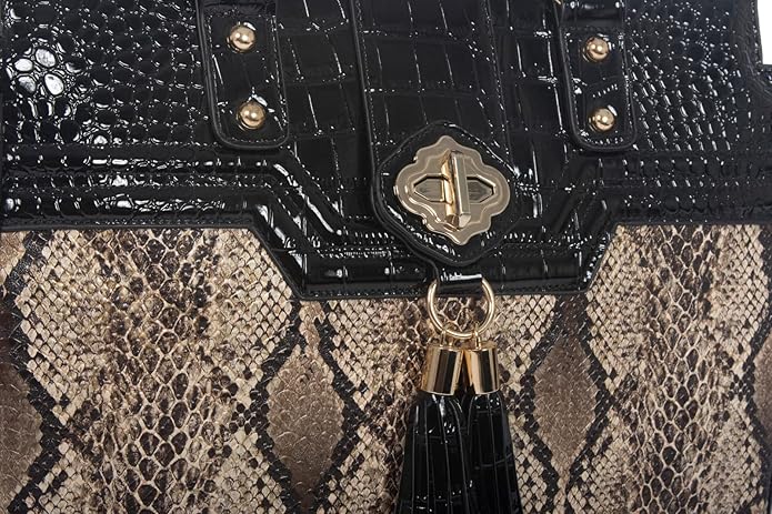 JKM and Company Alligator Compatible With Computer iPad, Laptop Tablet Rolling Tote Bag Briefcase Carryall Bag