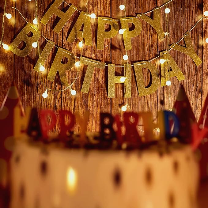 Double-Sided Gold Glitter Cardstock 8.5 x 11 24 Sheets, Goefun 100lb No-Shed Shimmer Glitter Paper for Wedding Parties, Invitations, Birthday, DIY Craft Projects, Anniversary