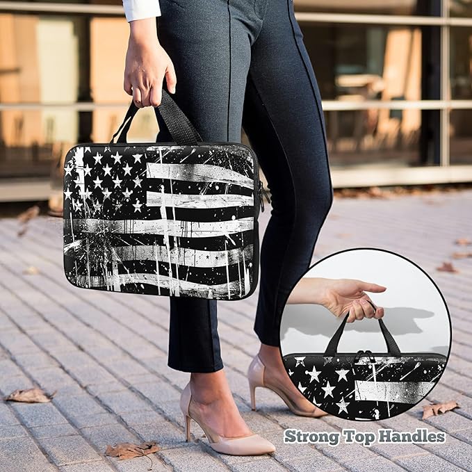 Laptop Sleeve Case Bag 13 inch, Retro Dirty Flag Slim Carrying Case Durable Handbag Travel Laptop Bag for 13 inch MacBook Air M3/M2/Pro M2/ 13" iPad Pro/Air M4/M2 2024