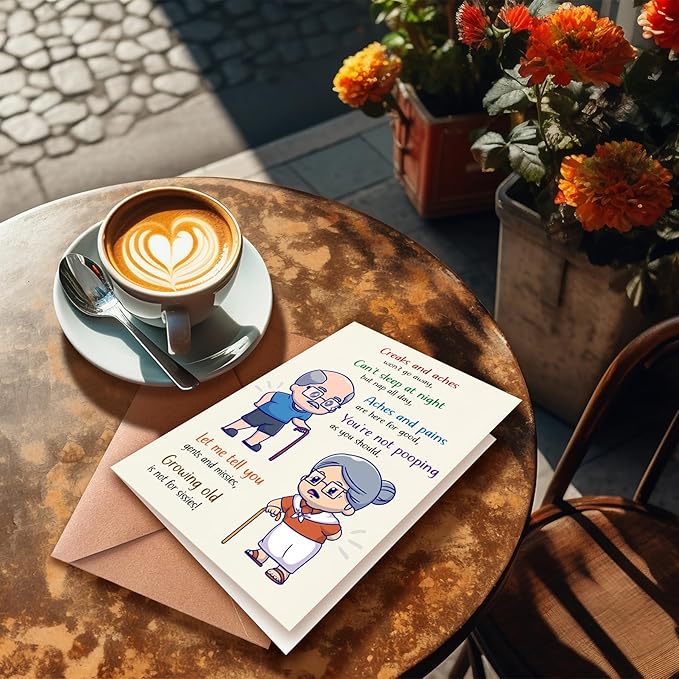 Funny Happy Birthday Card, Humorous Birthday Card, Funny Birthday Card For Him, 50th 60th 70th 80th 90th Birthday Card, Birthday Card Suitable For Grandpa and Grandma