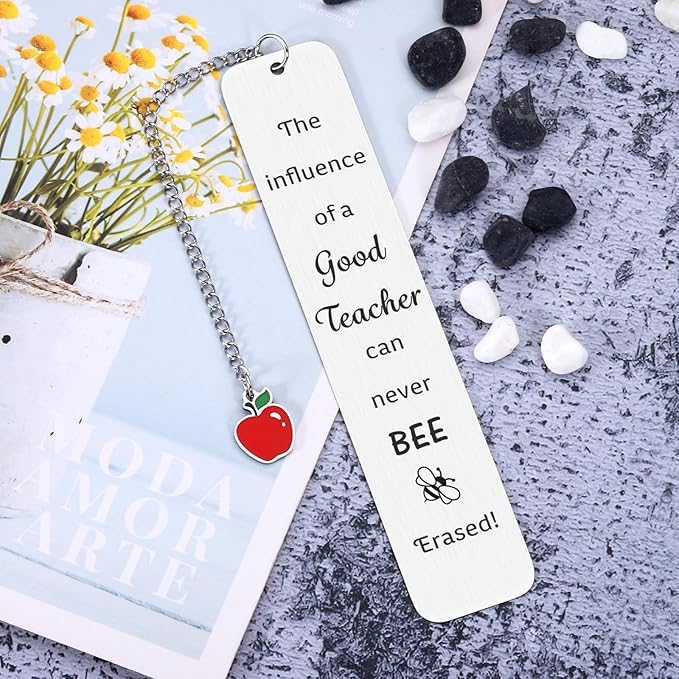 Teacher Gifts for Women Teachers Day Gift Appreciation Bookmark Gift Thank You Teacher Birthday Gift for Teacher Retirement Gift from Students Graduation Party Gift Kindergarten Middle School Teacher