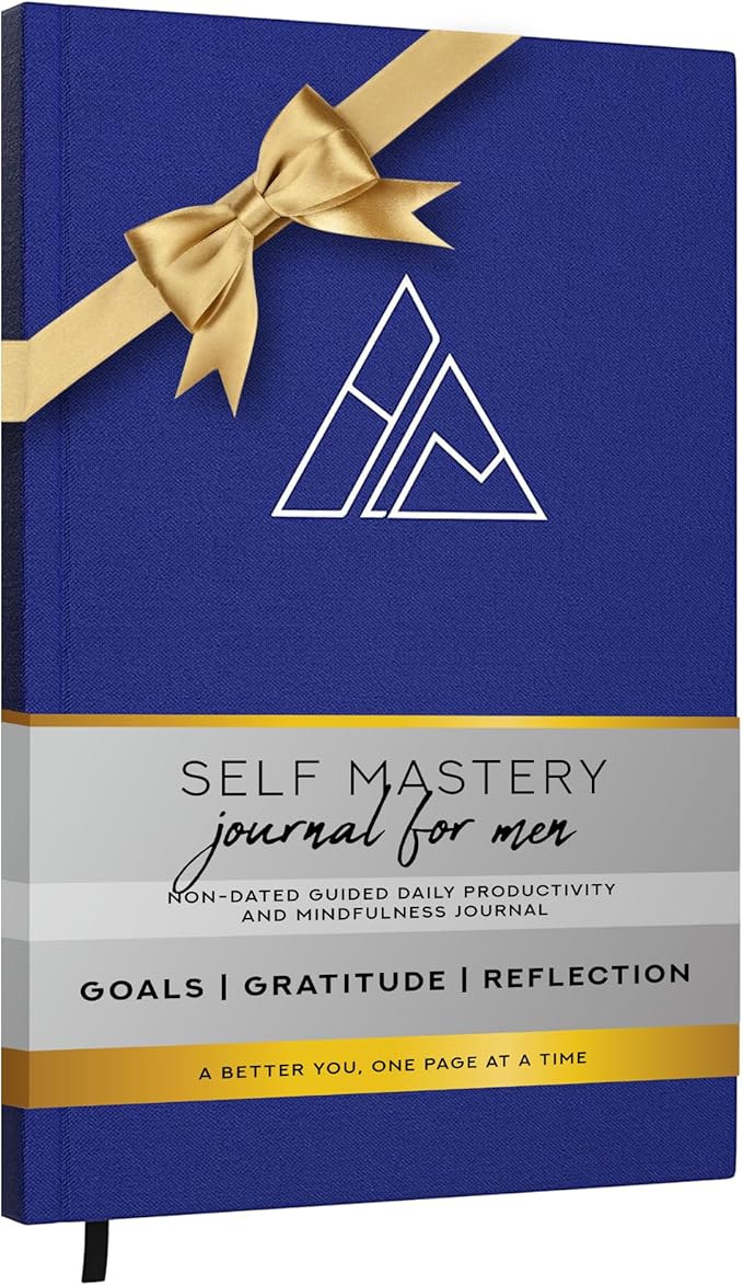 Self-Mastery Journal for Men - Gratitude Journal – 5 Minute Journal - Reflection Manifestation Journal for Mindfulness – Self Care Journal – Goal/Guided Gratitude Journal for Women & Men