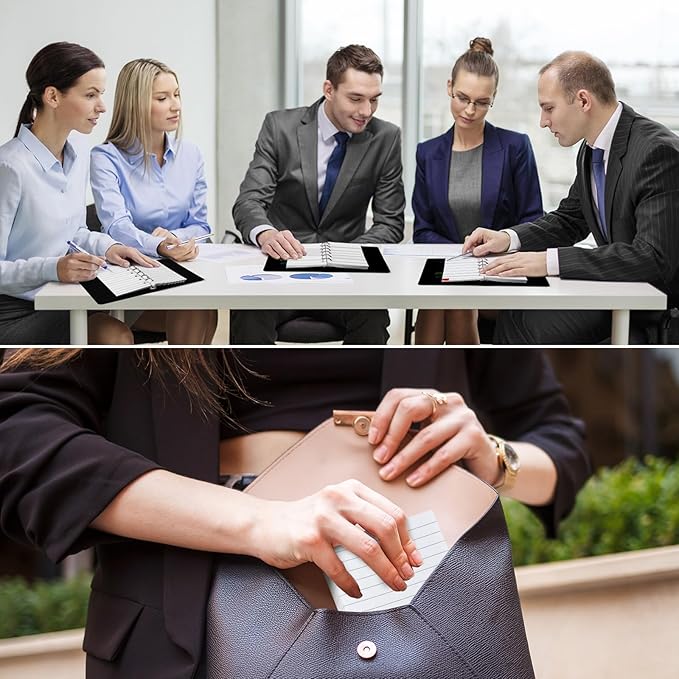 Ireer 200 Sheets Blank Lined Paper Refill for 3 x 5 Binders 6 Ring Memo Refill Paper Mini Ruled Filler Paper Books Planner Inserts Blank Lined Paper for Binder (White)