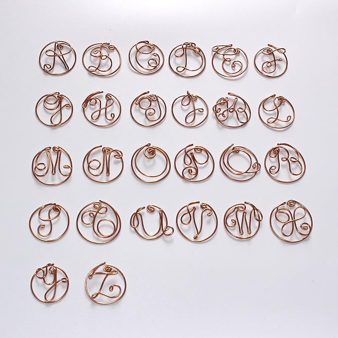 Personalized Initial Copper Card, Copper Initial, Anniversary Card for Her, Couple, Gift for Her (B)
