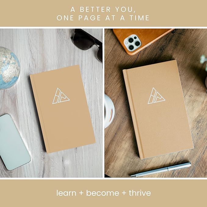 Self-Mastery Journal for Men - Gratitude Journal – 5 Minute Journal - Reflection Manifestation Journal for Mindfulness – Goal/Guided Gratitude Journal for Women & Men (Khaki, Self Care Journal)