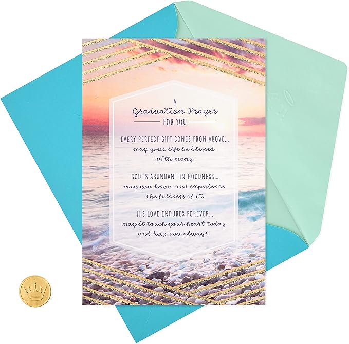 DaySpring Religious Graduation Card (Graduation Prayer)
