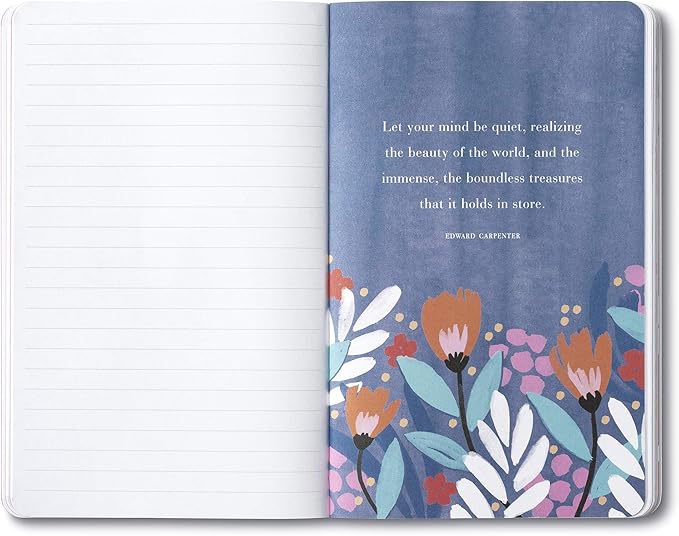 Compendium Softcover Journal - Dwell on the beauty of life. – A Write Now Journal with 128 Lined Pages, 5″W x 8″H
