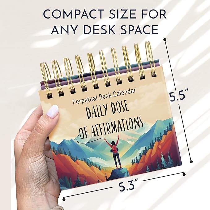 RYVE Daily Affirmation Calendar - Motivational Desk Calendar with Daily Affirmations for Women - Positive Affirmations, Inspirational Gifts for Women, Office Desk Decor for Women, Office Gifts