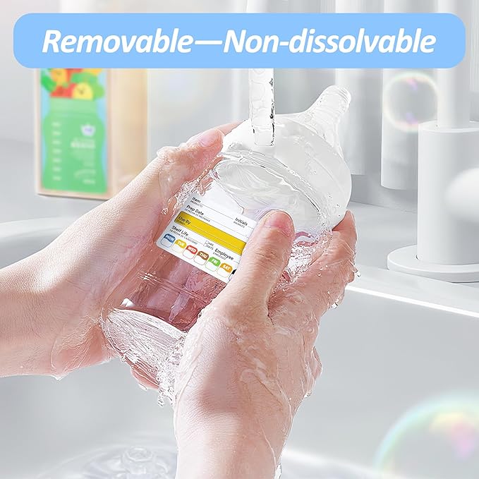 Restaurant Quality Shelf Life Food Rotation Labels, 2” x 3” Self-Adhesive Removable Freezer Food Labels Stickers, Perfect for Reusable Containers, Easy to Remove, Food Safety Date Sticker (5 PCS)