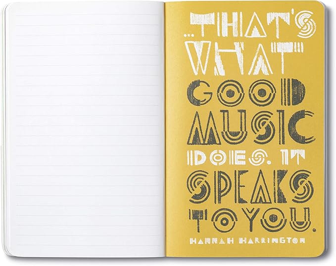 Compendium Softcover Journal - Let Your Music Play – A Write Now Journal with 128 Lined Pages, 5″W x 8″H