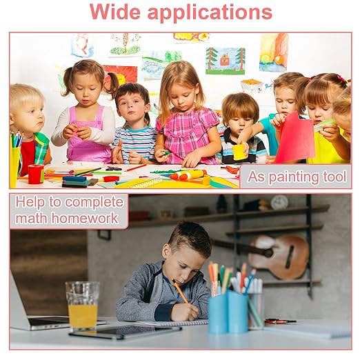 2 Pack 6 inch Clear Plastic Ruler Straight Shatterproof Transparent Rulers for Office Supply (Clear)